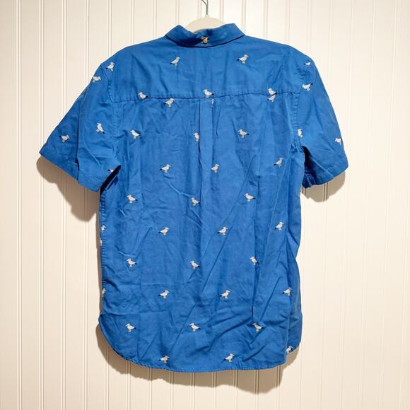 The Nutter Chubbies Blue Seagull Shirt Blue Popover Size Medium - Picture 4 of 4